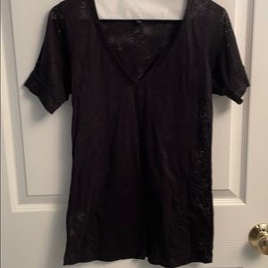 BCBG black size small sheet black short sleeve top
